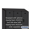 Salsbury Industries Wardrobe Locker, 45" W, 18" D, 76" H, (3) Wide, (6) Openings, Black 22368BLK